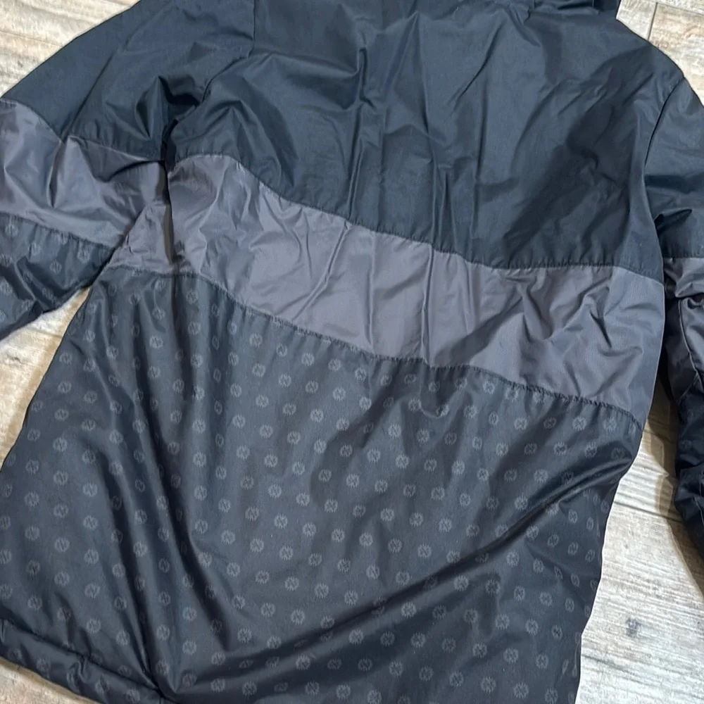 Columbia Kids Black and Gray Hooded Winter Coat Size Medium